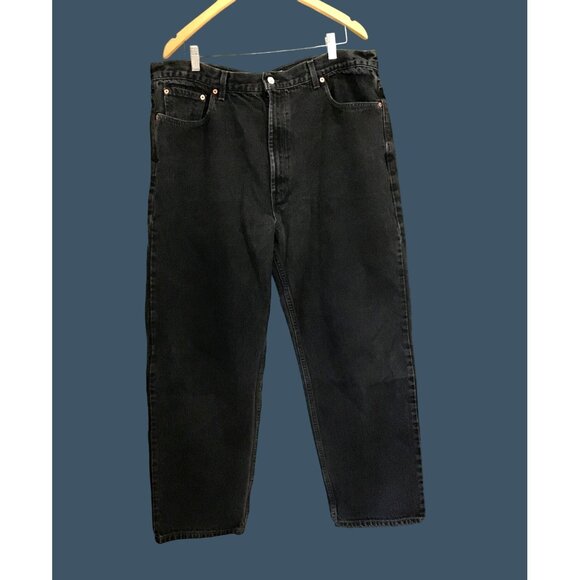 LEVI'S 550 RELAX FIT, STRAIGHT LEG WAIST 42 BLACK   COTTON - Picture 1 of 6